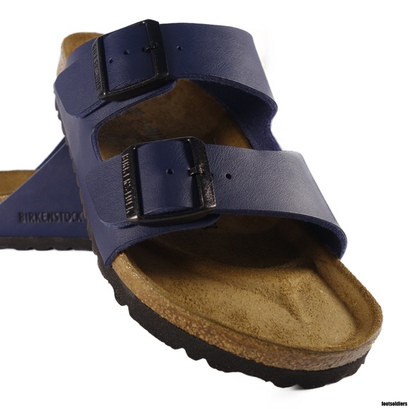 blue birkenstocks women's